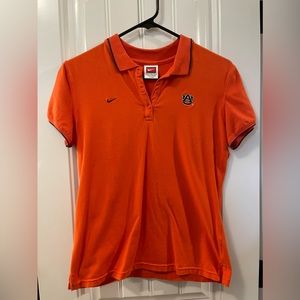 Vintage Auburn Tigers Nike Team Women’s Orange Activewear Polo Shirt Medium